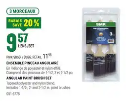 BMR ENSEMBLE PINCEAU ANGULAIRE offer