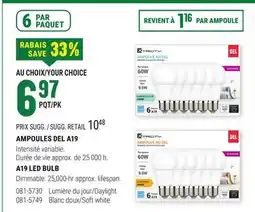 BMR AMPOULES DEL A19 offer