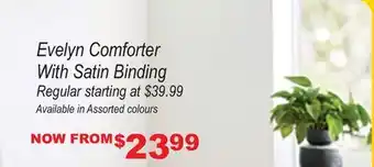 Oxford Mills Evelyn Comforter With Satin Binding offer