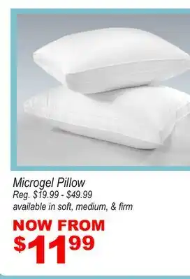 Oxford Mills Microgel Pillow offer