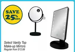 Oxford Mills Select Vanity Top Make-up Mirrors offer