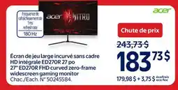 Walmart 27 ED270R FHD curved zero-frame widescreen gaming monitor offer