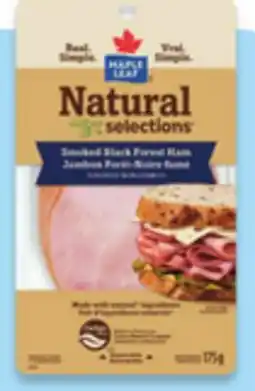 Walmart Maple Leaf Natural Selections deli meat offer