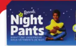 Walmart Boys' or girls' Rascals Night Pants nighttime underwear offer