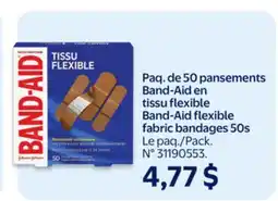 Walmart Band-Aid flexible fabric bandages 50s offer
