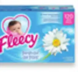 Walmart Fleecy Fabric Softener Sheets 120s offer