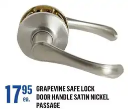 Canac Grapevine Safe Lock Door Handle Satin Nickel offer