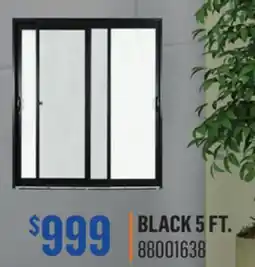 Canac Sliding Double Patio Door Black offer