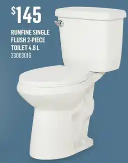Canac Runfine Single Flush 2-Piece Toilet 4.8 L offer