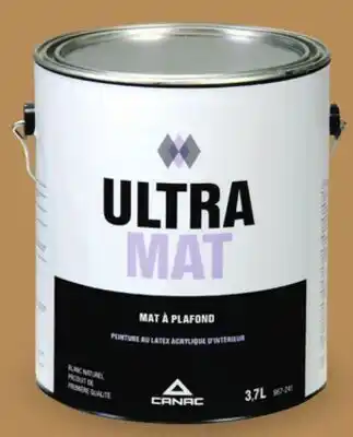 Canac UltraMat Ceiling Latex Paint Natural White 3.7 L offer
