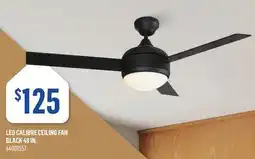 Canac LED Calibre Ceiling Fan Black 48 in offer