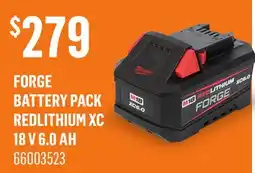 Canac Forge Battery Pack REDLITHIUM XC 18 V 6.0 Ah offer
