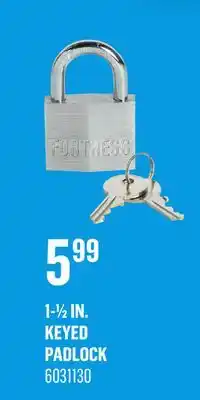 Canac 1-1/2 in. Keyed Padlock offer