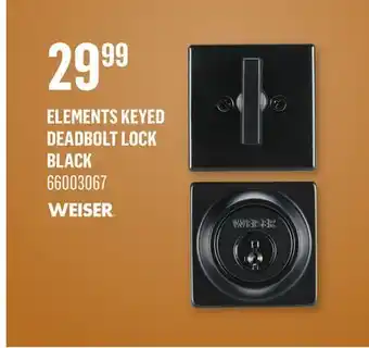 Canac Elements Keyed Deadbolt Lock Black offer