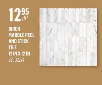 Canac Birch Marble Peel and Stick Tile offer