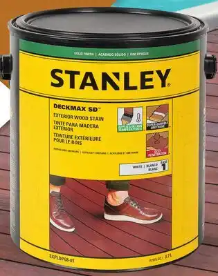 Canac Deckmax SD Solid Colour Exterior Stain White Colours 3.7 L offer