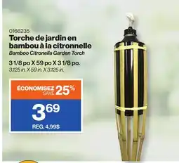 Patrick Morin Bamboo Citronella Garden Torch offer