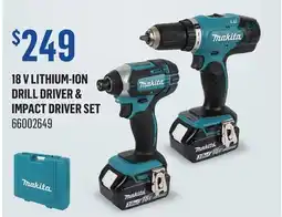 Canac 18 V Lithium-Ion Drill Driver & Impact Driver Set offer