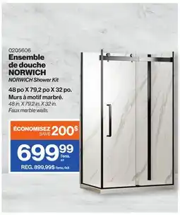 Patrick Morin NORWICH Shower Kit 48 in. X 79.2 in. X 32 in offer