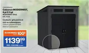 Patrick Morin MODERNIST Shed, 6 ft. X 5 ft offer