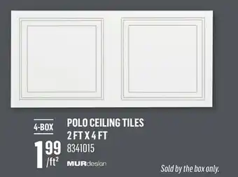 Canac Polo Ceiling Tiles offer