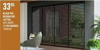 Canac Black PVC Decorative Lattice 4 ft. x 8 ft offer