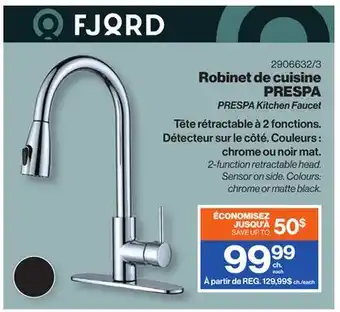 Patrick Morin PRESPA Kitchen Faucet offer