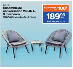Patrick Morin MELINA Conversation Set, 3 Pieces offer