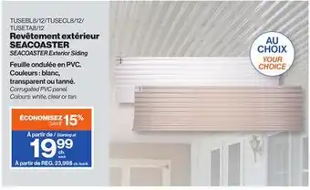Patrick Morin Revêtement extérieur SEACOASTER offer
