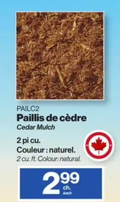 Patrick Morin Cedar Mulch offer