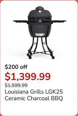 Club Piscine Louisiana Grills LGK25 Ceramic Charcoal BBQ offer
