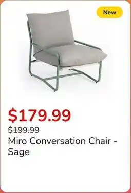 Club Piscine Miro Conversation Chair - Sage offer