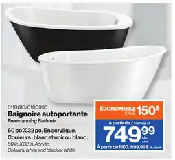Patrick Morin Freestanding Bathtub offer