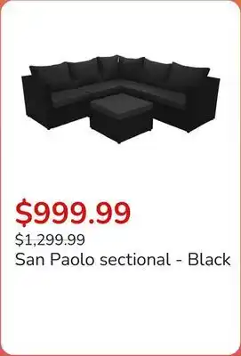 Club Piscine San Paolo sectional - Black offer