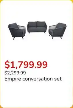 Club Piscine Empire conversation set offer