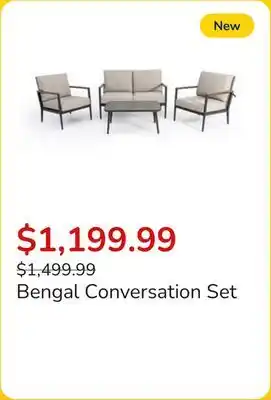 Club Piscine Bengal Conversation Set offer