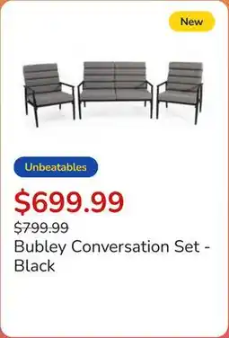 Club Piscine Bubley Conversation Set - Black offer