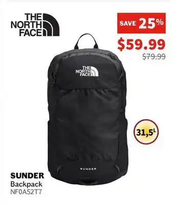 Sports Experts THE NORTH FACE - Sunder - Backpack offer