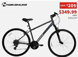 Sports Experts NAKAMURA - Bordeaux 700C - Men's hybrid bike, 21-speed offer