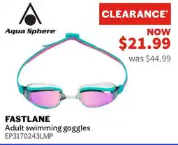 Sports Experts AQUA SPHERE - Fastlane - Adult swimming goggles offer