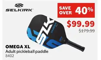 Sports Experts SELKIRK - Omega XL - Adult pickleball paddle offer