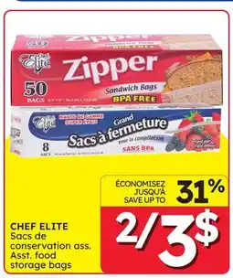 Rossy CHEF ELITE Sacs de conservation offer