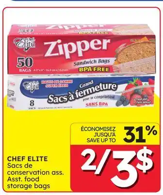 Rossy CHEF ELITE Sacs de conservation offer