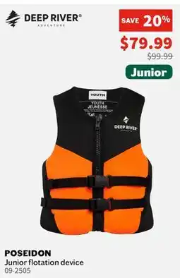 Sports Experts DEEP RIVER - Poseidon - Junior flotation device offer