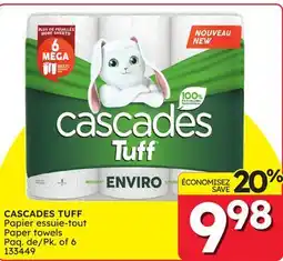 Rossy CASCADES TUFF Paper towels offer