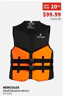Sports Experts DEEP RIVER - Hercules - Adult flotation device offer