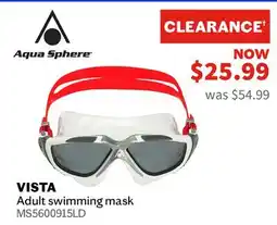 Sports Experts AQUA SPHERE - Vista - Adult swimming mask offer