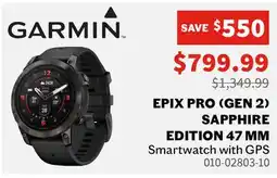 Sports Experts GARMIN - Epix Pro (Gen 2) Sapphire Edition 47 mm - Smartwatch with GPS offer