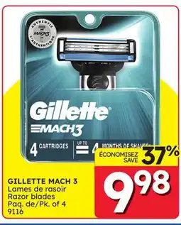Rossy GILLETTE MACH 3 Razor blades offer