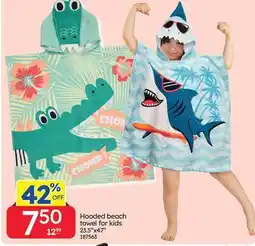Rossy Hooded beach towel for kids offer
